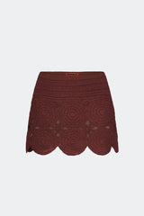 Beep Beep Mini Skirt - Choco Brown