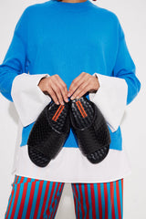 Woven Bubble Slide - BLACK