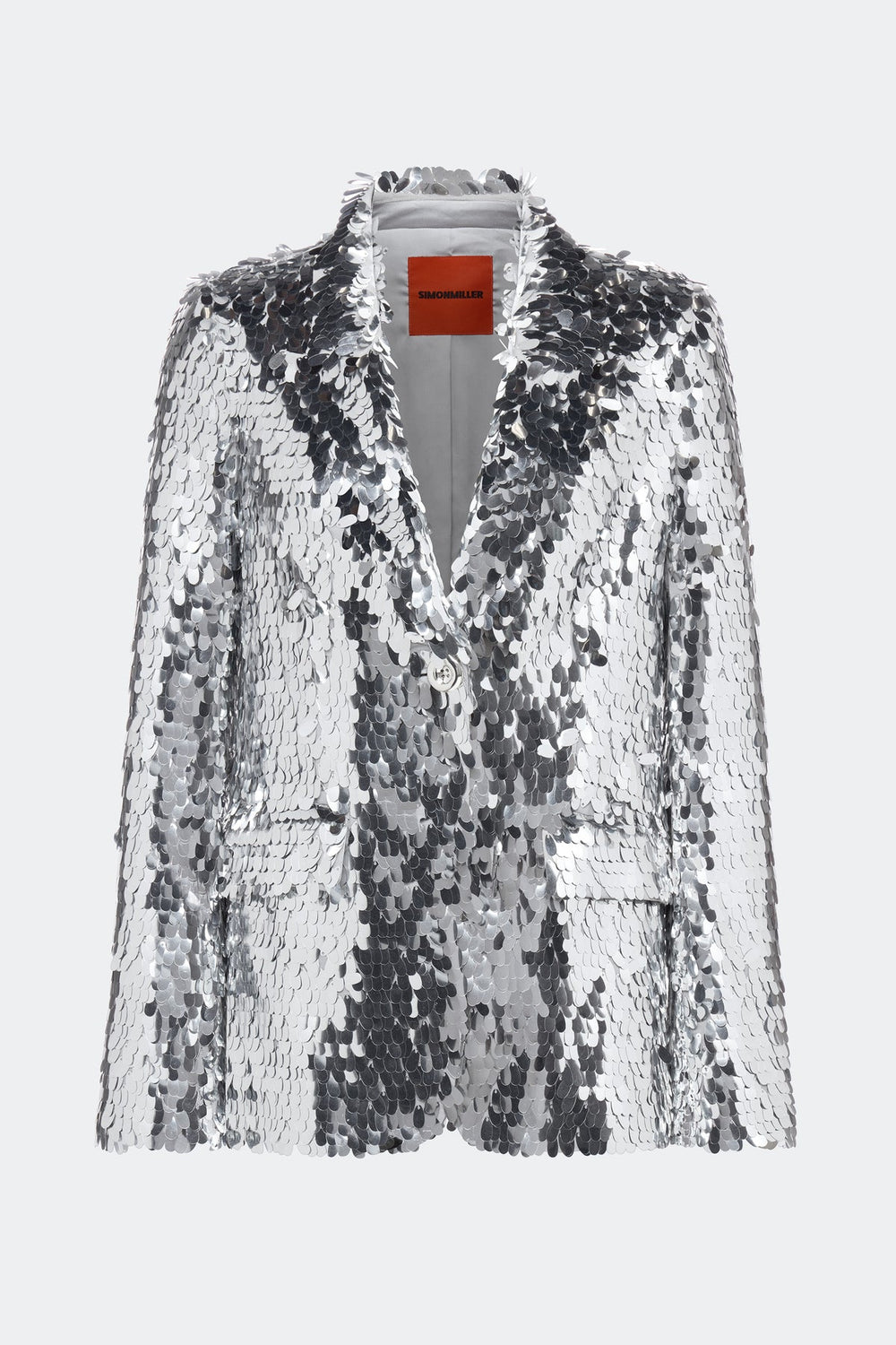 Leon Sequin Blazer - SATELLITE SILVER