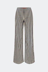 Pia Poplin Pant - BLACK/WHITE STRIPE