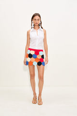 Beep Beep Mini Skirt - Confetti