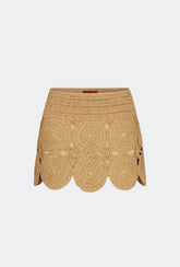 Beep Beep Mini Skirt - NATURAL