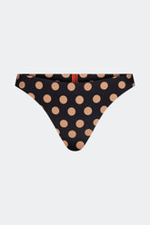 Bwai Bikini Bottom - Black/Tan Polka Dot
