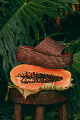 Raffia Cloudy Platform - CHOCOLATE
