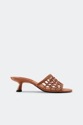 Knotted Beep Heel - Chestnut