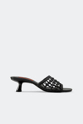 Knotted Beep Heel - Black