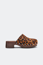 Rio Wood Clog - CHOCO BROWN/LEOPARD
