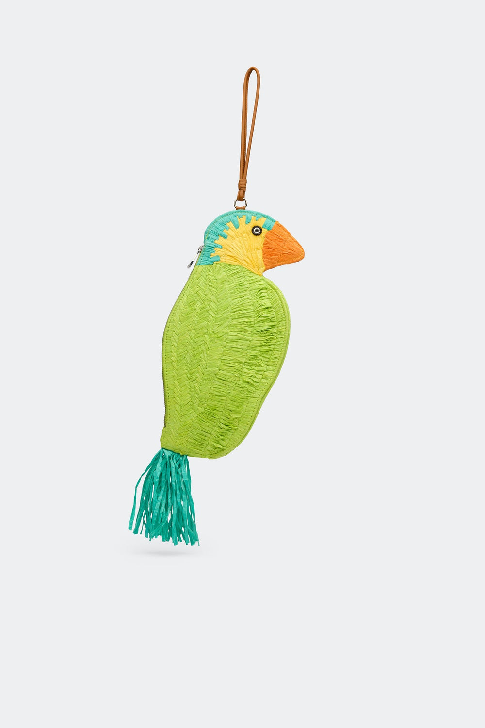 Tropical Bird Wristlet - Blue Multi