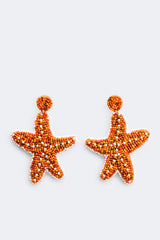Starfish Earring - Orange Multi