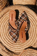 Knotted Gala Mule - Chestnut Multi