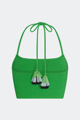 Monroe Knit Top - Grass Green