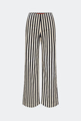 Pia Poplin Pant - BLACK/WHITE STRIPE