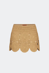 Beep Beep Mini Skirt - NATURAL