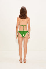 Bwai Embroidered Bikini Top - Grass Green