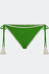 Bwai Embroidered Bikini Bottom - Grass Green