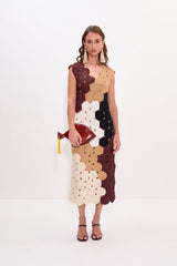 Muro Crochet Dress - Earth Tone Combo