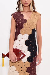 Muro Crochet Dress - Earth Tone Combo
