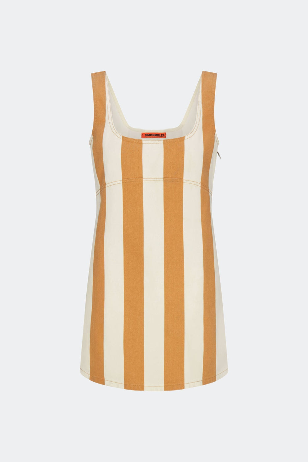 SIMONMILER Sahara Striped Denim Dress - TAN STRIPE
