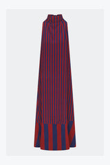 Mona Crepe Dress - Navy/Henna