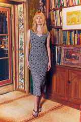 Muro Crochet Dress - Black/White Space Dye