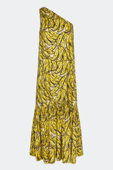 Rea Poplin Maxi Dress - YELLOW BANANAS