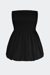 Belle Smocked Dress - BLACK