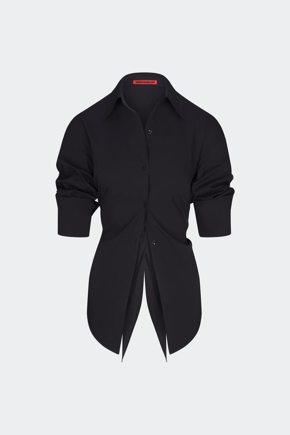 Loch Poplin Button Up - BLACK