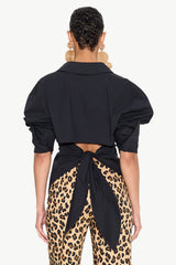 Loch Poplin Button Up - BLACK