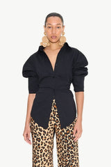 Loch Poplin Button Up - BLACK