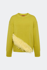 Zira Novelty Sweater - Chartreuse