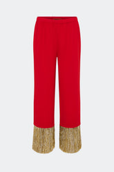 Nella Fringe Pant - LUCKY RED