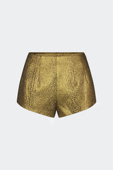 Fleur Metallic Shorts - STAR GOLD