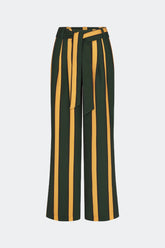 Alto Crepe Pant - FERN/MUSTARD STRIPE