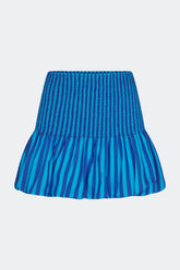 Sancho Poplin Skirt - TONAL BLUE STRIPE