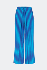 Lima Poplin Pant - Tonal Blue Stripe