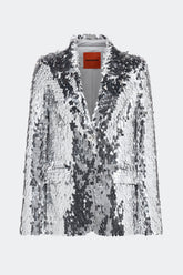 Leon Sequin Blazer - SATELLITE SILVER