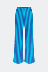 Pia Poplin Pant - TONAL BLUE STRIPE
