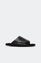Woven Bubble Slide - BLACK