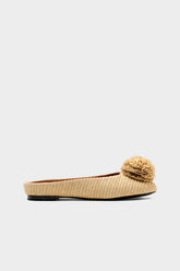 Pom Pom Riad Mule - Natural