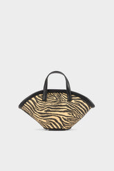 Mini Mercado Tote - BLACK/NATURAL ZEBRA