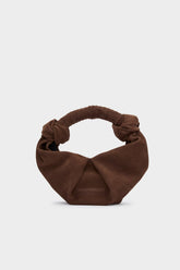 Suede Lopsy Bag - CHOCOLATE