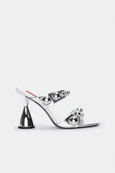Dome Stud Verner Heel - SILVER