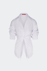 Loch Poplin Button Up - MACADAMIA