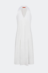 Nava Poplin Midi Dress - MACADAMIA