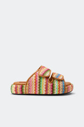 Raffia Cro Slide - Tropical Twist