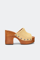 Sol Wood Sandal - NATURAL