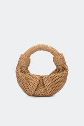 Raffia Lopsy Bag - NATURAL