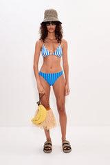 Bwai Bikini Bottom - Tonal Blue Stripe