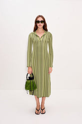 Reade Polo Dress - Landscape Multi Stripe