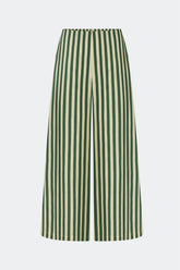 Toni Poplin Pant - Gummy Green/Ecru